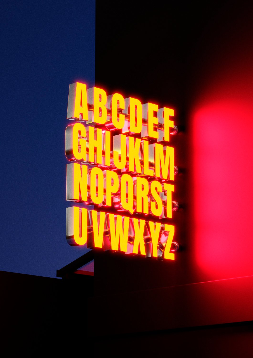 Illuminated LED channel letters on building — Khaleej Neon